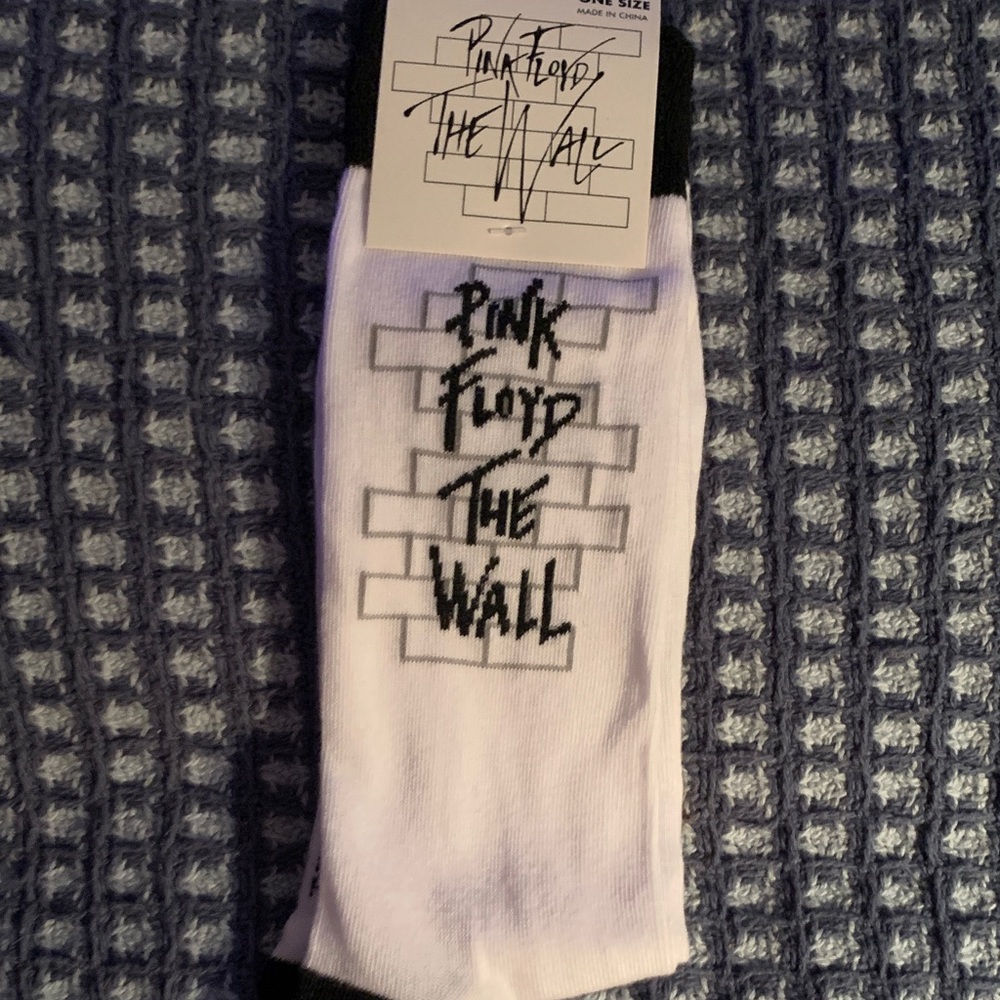 Pink Floyd The Wall White Socks